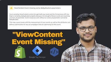 ViewContent Event missing some deduplication parameters - How I solved it?