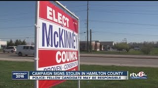 Campaign signs stolen in Hamilton County, sheriff's office investigating Wealth