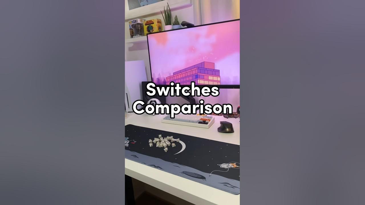 Switches Comparison KTT Kang White vs Huano Pineapple. Keyboard switch