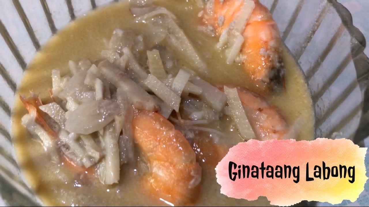 HOW TO COOK GINATAANG LABONG WITH SHRIMP - YouTube
