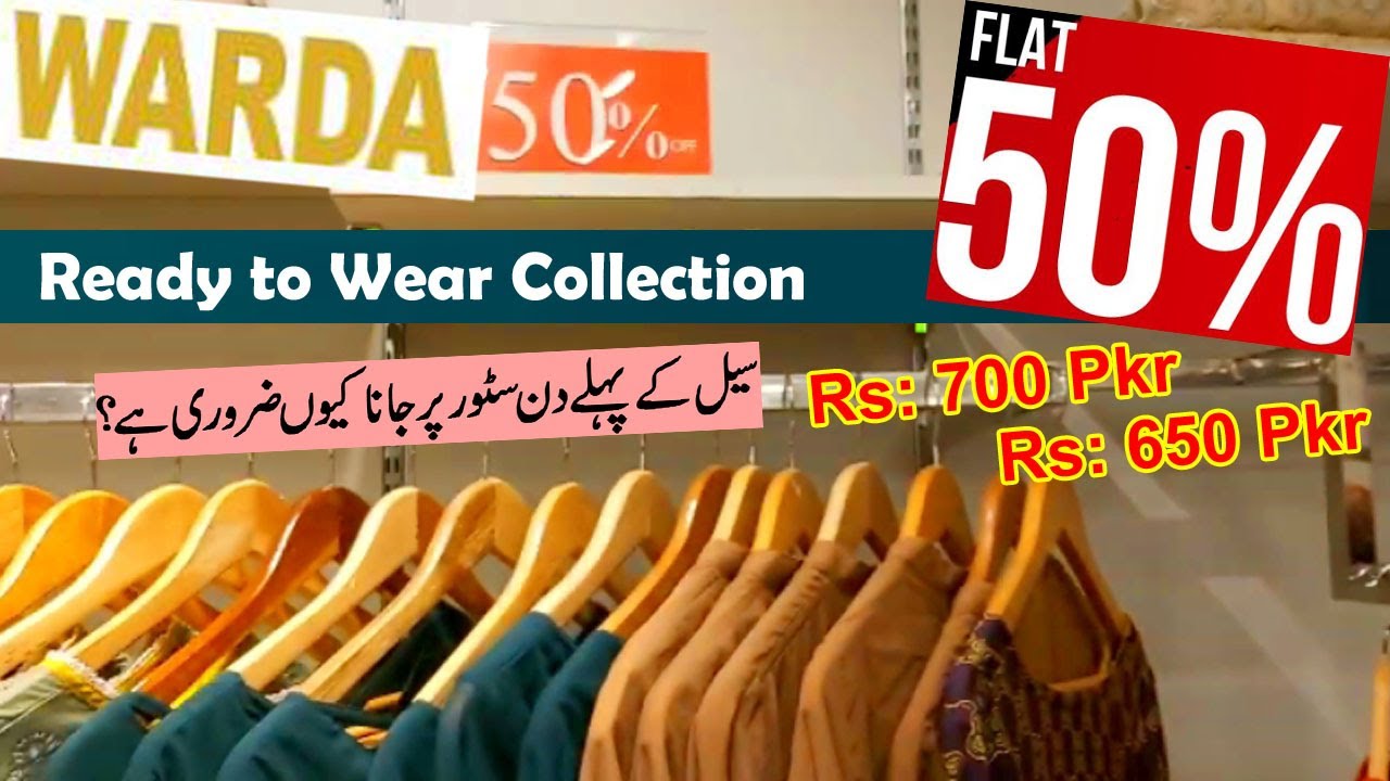 Warda Flat 50% off SALE - Stitched, Ready to Wear, Pret by Fizza Style