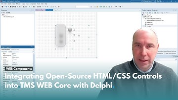 Integrating Open-Source HTML/CSS Controls into TMS WEB Core with Delphi
