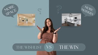 House Hunting in Oakville, Ontario - wishlist vs the winner