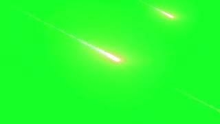 Meteors Shower Falling From The Sky Green Screen l HD