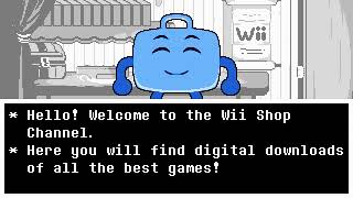 Wii Shop Channel 8-bit but its voice acted
