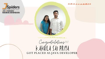 CONGRATULATIONS  K. AKHILA SAI PRIYA PLACED AS JAVA DEVELOPER