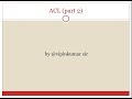 ACL (part 2): Implementation of ACL
