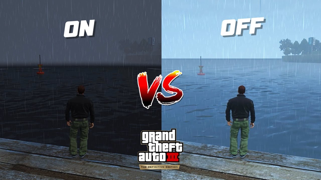 GTA III Definitive Edition Mobile - Classic Lighting ON Vs OFF Comparison