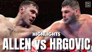 DAVID ALLEN VS FILIP HRGOVIC FIGHT HIGHLIGHTS