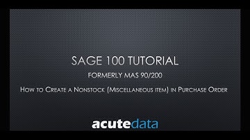 How to create a Non Stock Item in Purchase Order