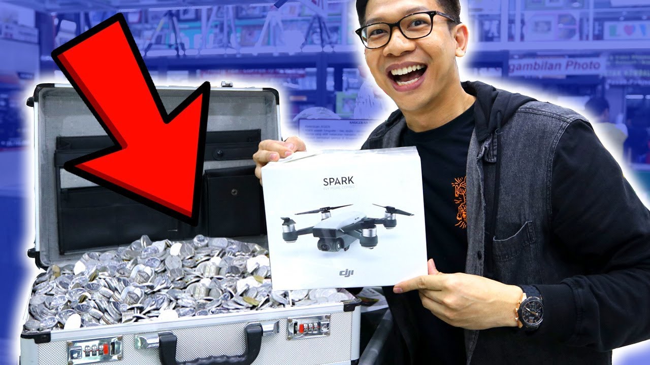 GILA! BELI DRONE PAKAI UANG KOIN RECEHAN!