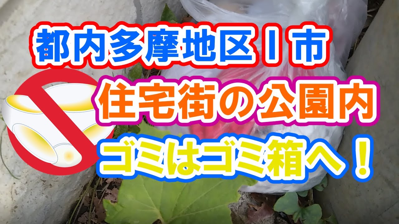 都内多摩地区Ｉ市 住宅街の公園内 不法投棄？  Treasure hunter P