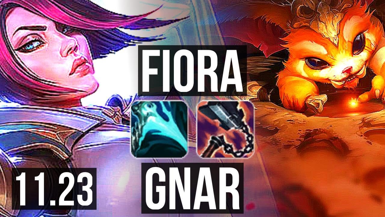 FIORA vs GNAR (TOP) | 5/0/3, 300+ games | KR Master | 11.23