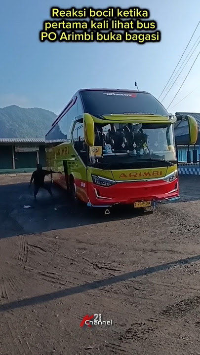 Momen bus PO Arimbi buka bagasi | bocilpun heboh😅 #arimbi #busmania #terminalbelik #busviral