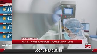 U.S. recommends pausing use of J&J vaccine