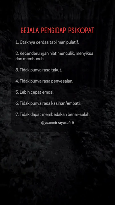 Gejala Pengidap Psikopat #shorts #status #psikopat #gejala #penyakit