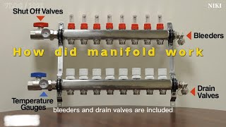 How did floor heating manifold work?