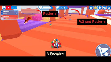 Smash Karts: CTF Sky Temple map - Evading for flag point! Music: Orchestral-Suite No. 2 in B minor