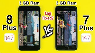 iPhone 8 Plus vs iPhone 7 Plus PUBG TEST - iOS 14.7 PUBG MOBILE TEST | PUBG Lag Fixed?