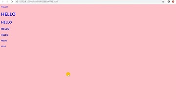 004 HTML 常用标签 标题和水平线