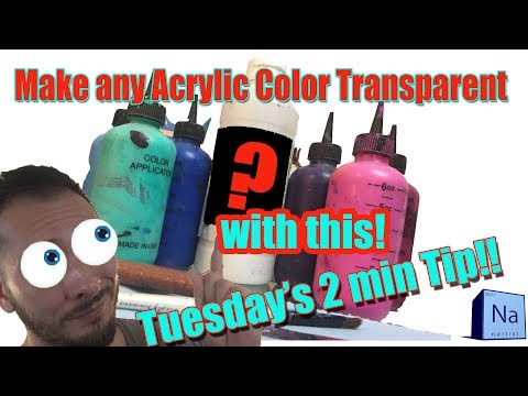 How To Make Any Acrylic Paint Opaque Color Transparent