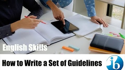 IB English B Set of Guidelines