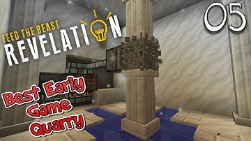 Lets Play Feed The Beast Revelation - Best Early Game Quarry (5)