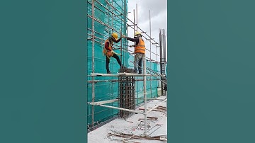 Couplers column rebar connection #construction #shorts #work