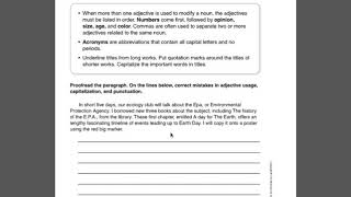 Proofread Adjectives, Capitalization, Punctuation
