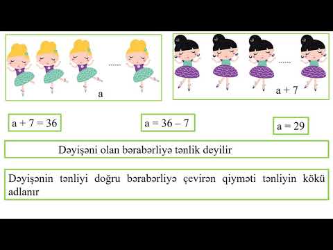 Riyaziyyat 5-ci sinif 48. Tənliklər, məsələ həlli