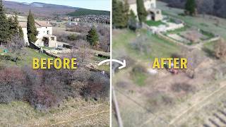 We FINISHED clearing the area for the new terrace