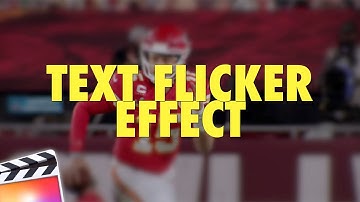 Final Cut Pro X Text Flicker Effect Tutorial