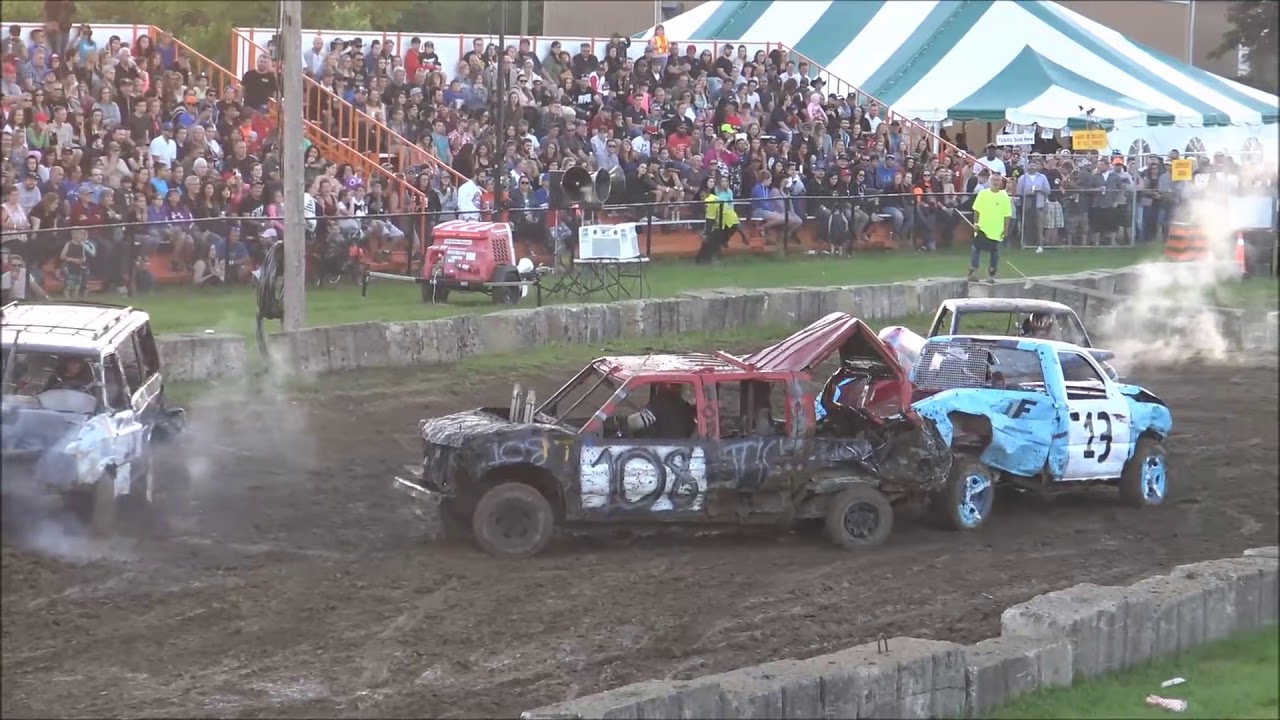 demolition derby 2018 BROOKLIN DEMO DERBY TRUCK FEATURE HEAT