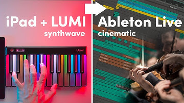 Making a cinematic song with iPad + ROLI LUMI / synthwave / spacewave / orchestral