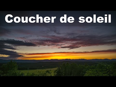 Lever Et Coucher Du Soleil Dans Charlevoix 4k