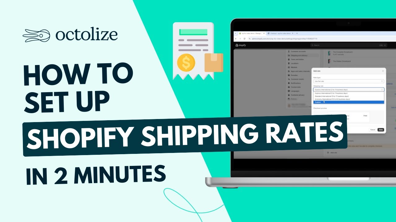 How to set up Shopify Shipping Rates in less than 2 minutes