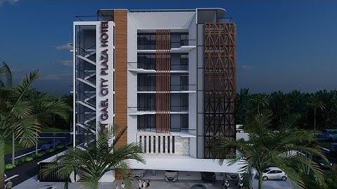 COACH GAEL CITY PLAZA HOTEL 3D visualization | Modern Hotel Design in Rwanda