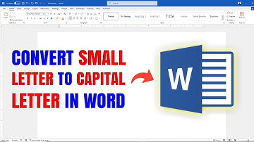 How To Convert Small Letter To Capital Letter In Microsoft Word