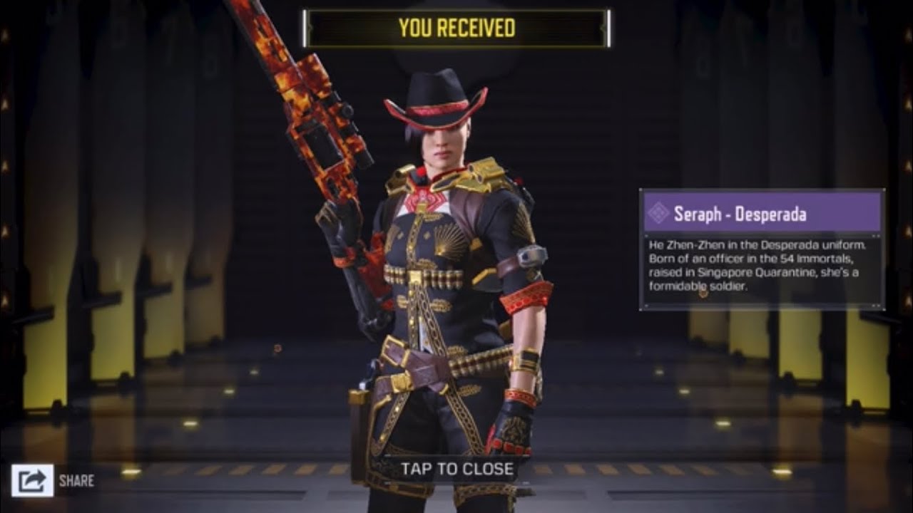 Unlocking the new Seraph Desperada skin/over look/gameplay