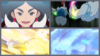 DRASNA VS WIKSTROM DRACOVISH \& SIRFETCH'D LEARN NEW MOVES  Pokemon Journeys Episodes 103\/104 PREVIEW