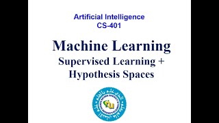Machine Learning - Supervised Learning + Hypothesis Spaces [URDU/HINDI]