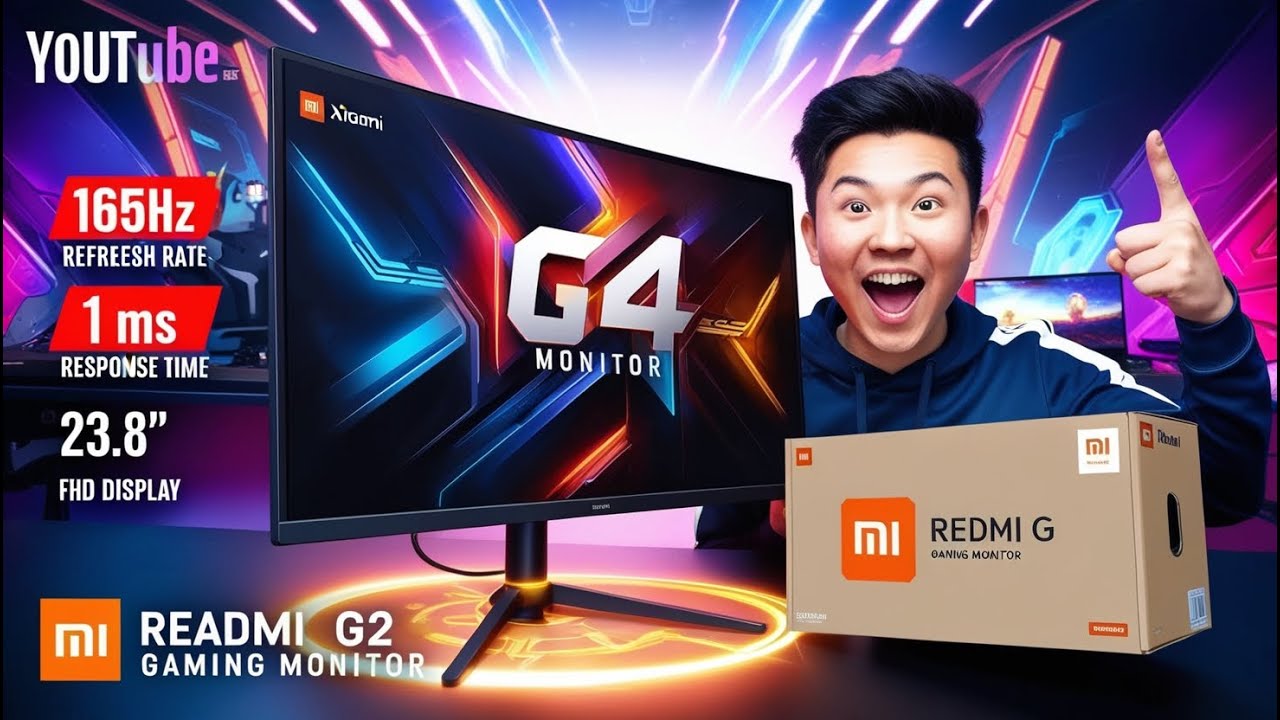 Xiaomi Redmi G24 Gaming Monitor Unboxing | 165Hz, 1ms Response Time, 23 ...