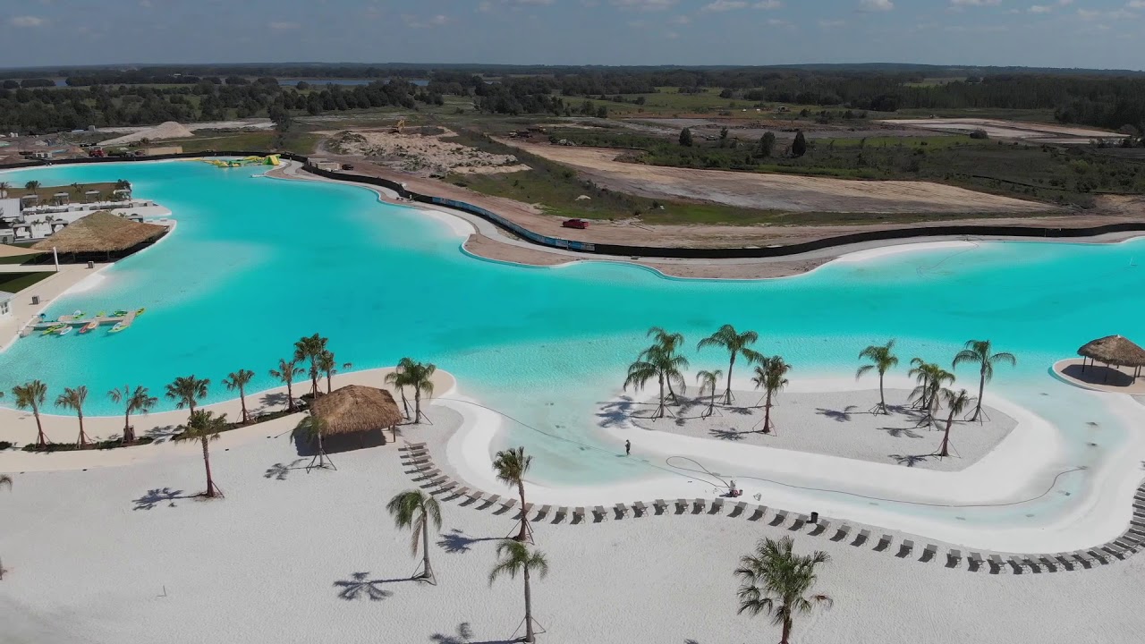 Crystal Lagoon in Wesley Chapel near completion YouTube