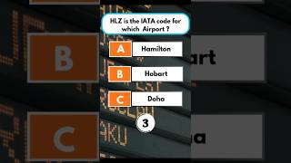 Which Airport Uses the IATA Code HLZ? 🤔 #quiz #shorts