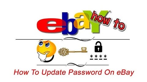 How To Update Password On eBay