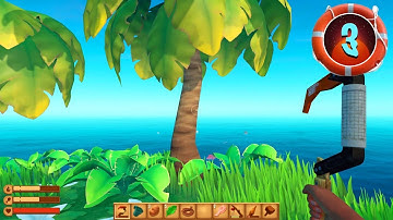 Raft - Part 3 - EXPLORING OUR FIRST ISLAND!