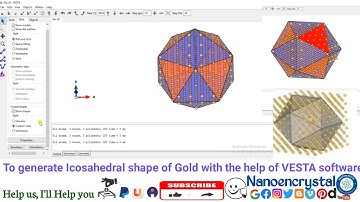 To generate Icosahedral shape of Gold with the help of VESTA software