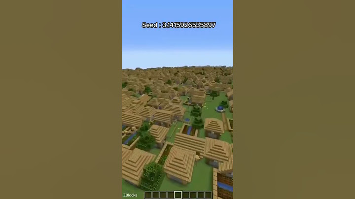 Weird village spawn glitch #minecraft #village #seeds