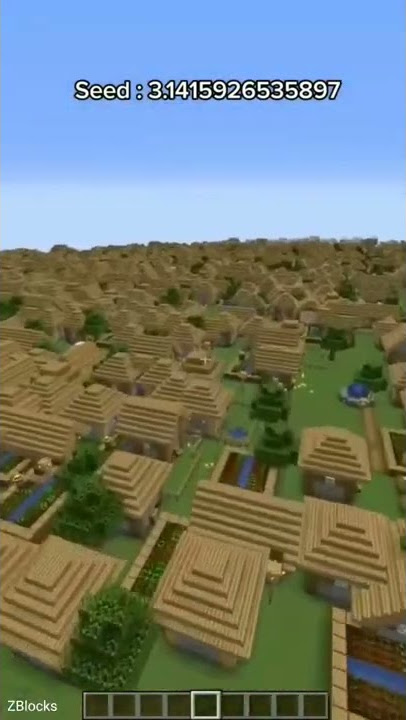 Weird village spawn glitch #minecraft #village #seeds