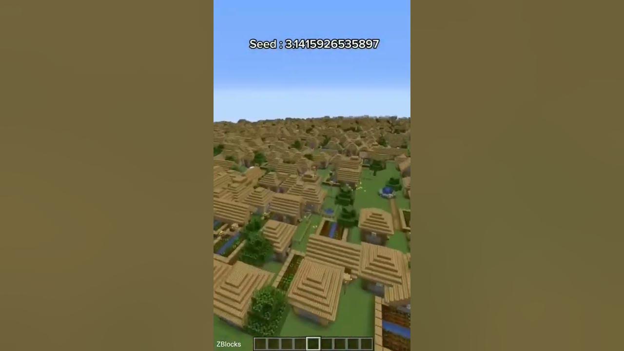 Weird village spawn glitch #minecraft #village #seeds